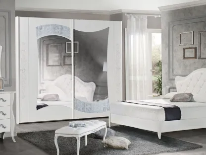 Letto con testiera in pelle Tiffany di Mobilificio AG