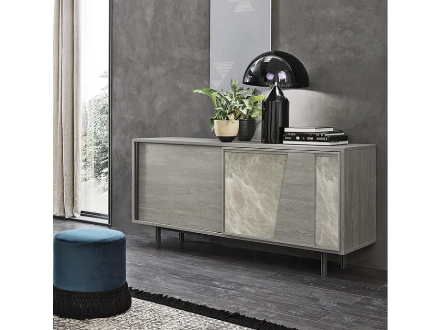 Madia Modus New in laminato con inserti in gres di Target Point