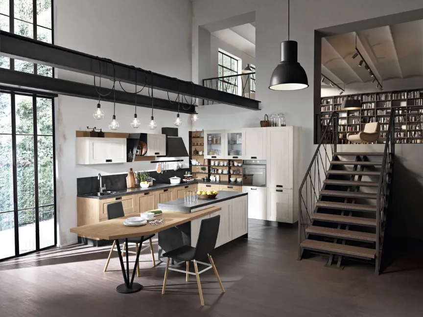 Cucina Moderna con isola Daytona Urban Style 16 di Spar