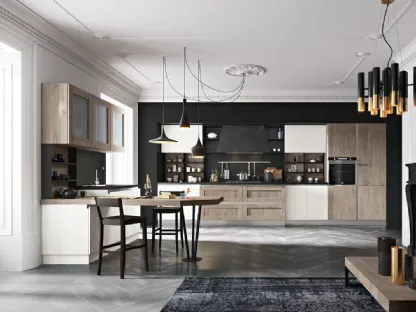 Cucina Moderna con penisola Daytona Elegance Style 50 di Spar